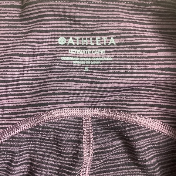 Athleta Ultimate Stash Pocket Capri Leggings Volcanic Purple Black S - Picture 5 of 9